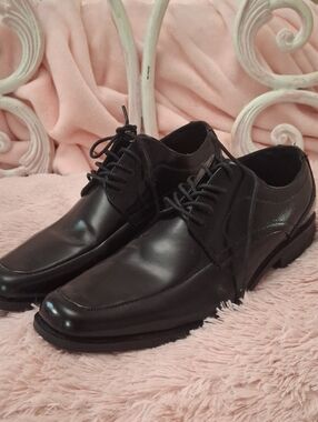 STACY ADAMS OXFORDS Men's Black Lace-Up  Dress Shoes NWOB